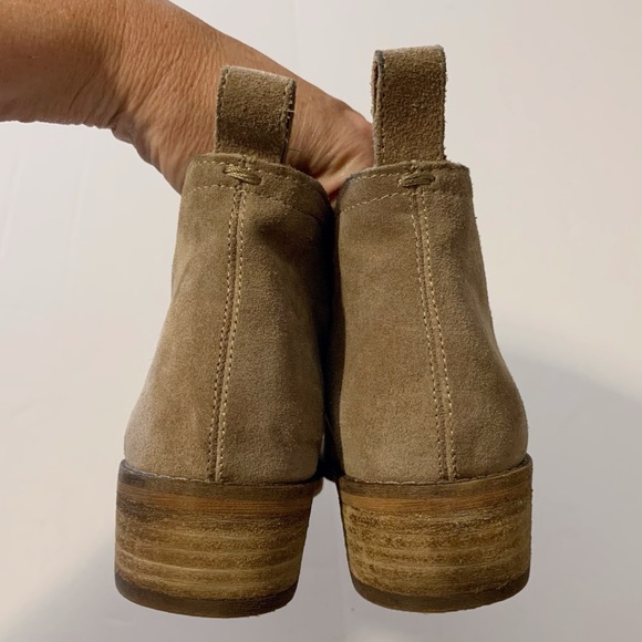 Dolce Vita Taupe Suede Ankle Booties - Picture 7 of 15